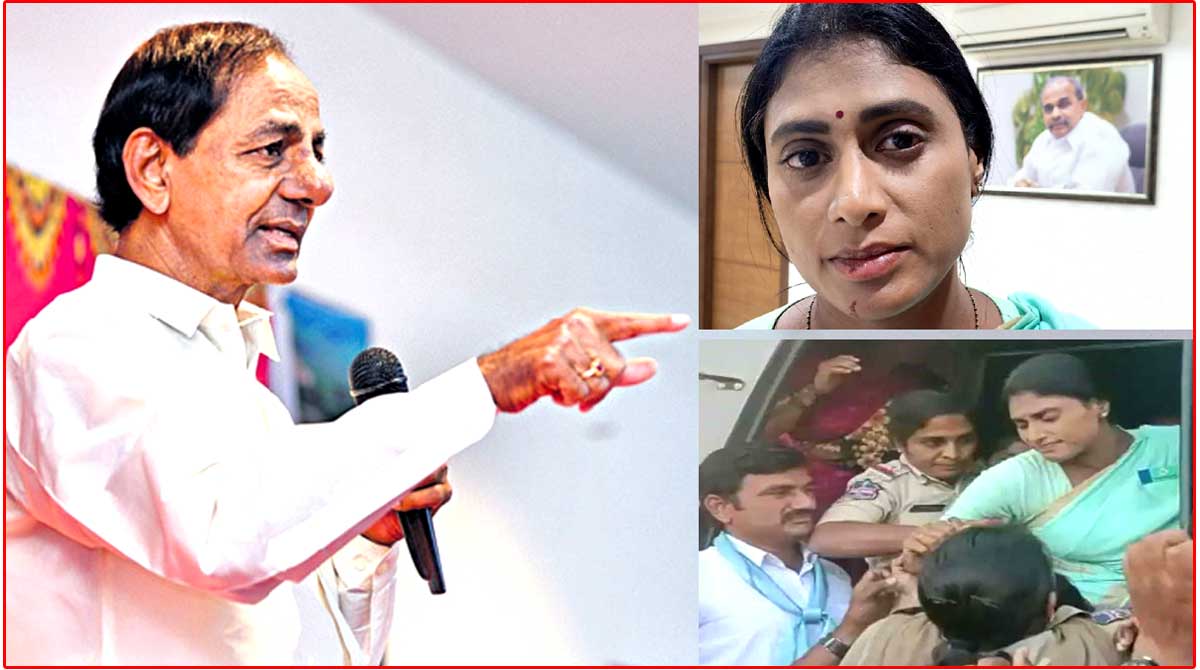 KCR targeted YS Sharmila