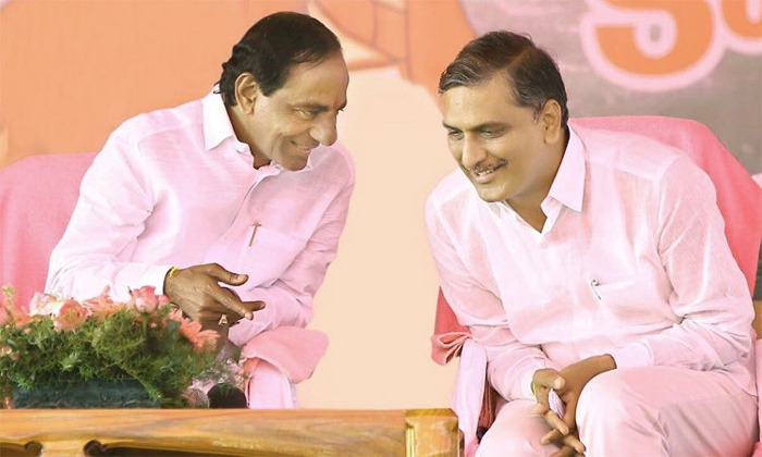 KCR With Harish Rao