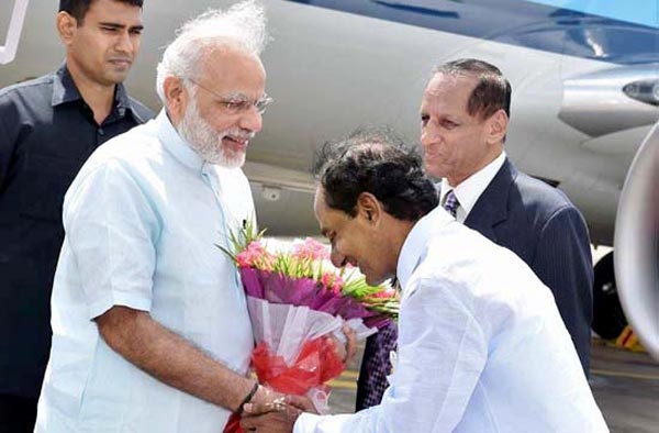 KCR With Narendra Modi