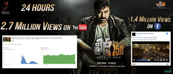 Khaidi Number 150 Creates Trailer Record