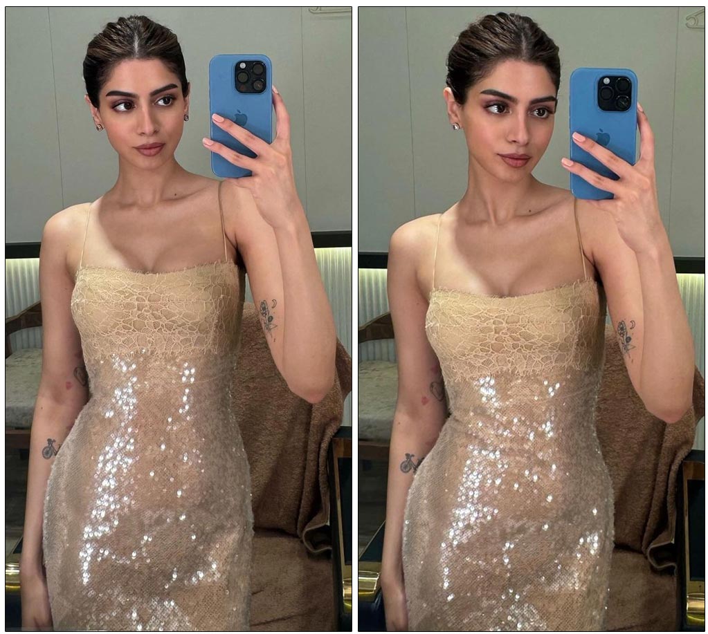 Khushi Kapoor Blows All In Bodycon Dress