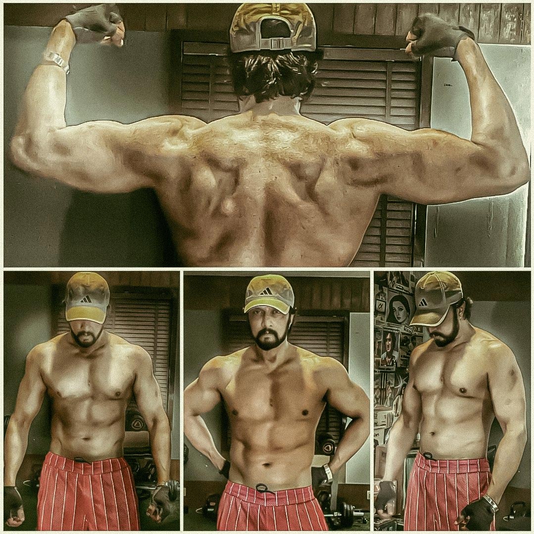 Kiccha Sudeep flexes his muscles for his next