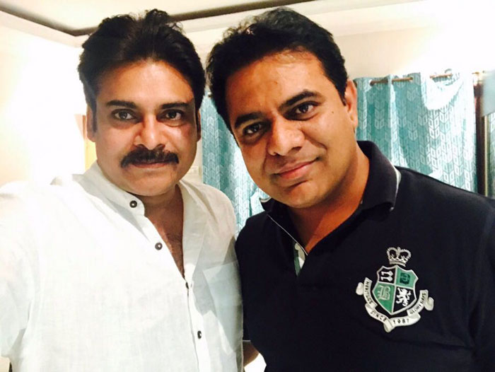 KTR and Pawan Kalyan