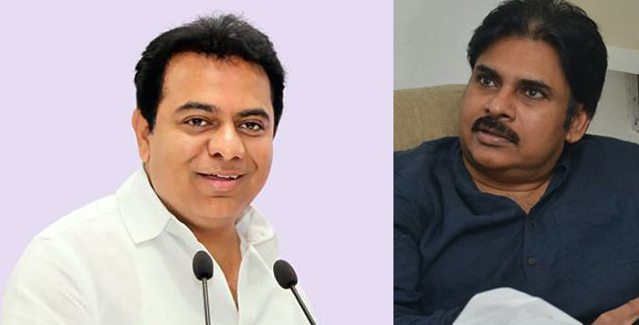 KTR and Pawan Kalyan
