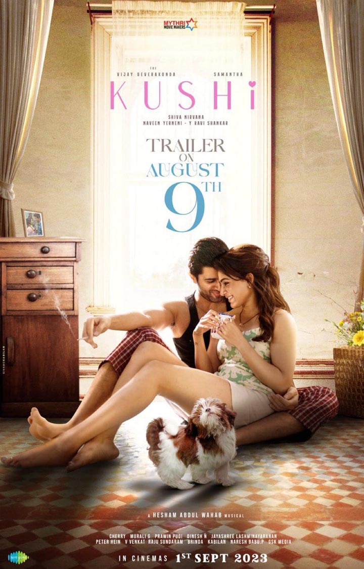 Kushi  trailer will be released on 9th August