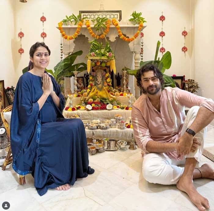 Lavanya flaunts baby bump