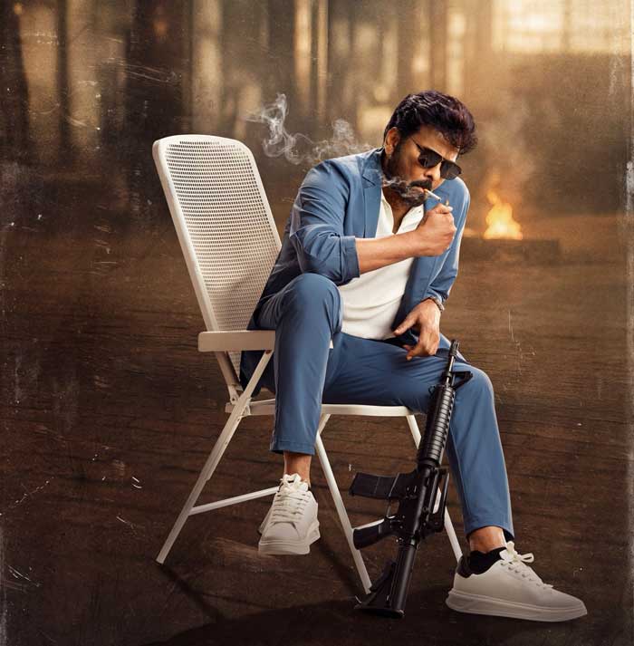 Lavish set erected for Mana Shankar Vara Prasad Garu