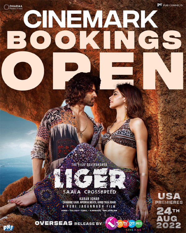Liger extravaganza: Bookings open for US premiers