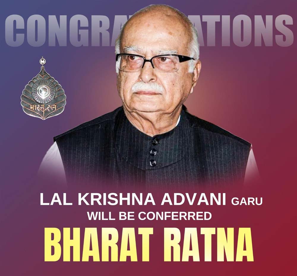 LK Advani To Be Honoured With Bharat Ratna