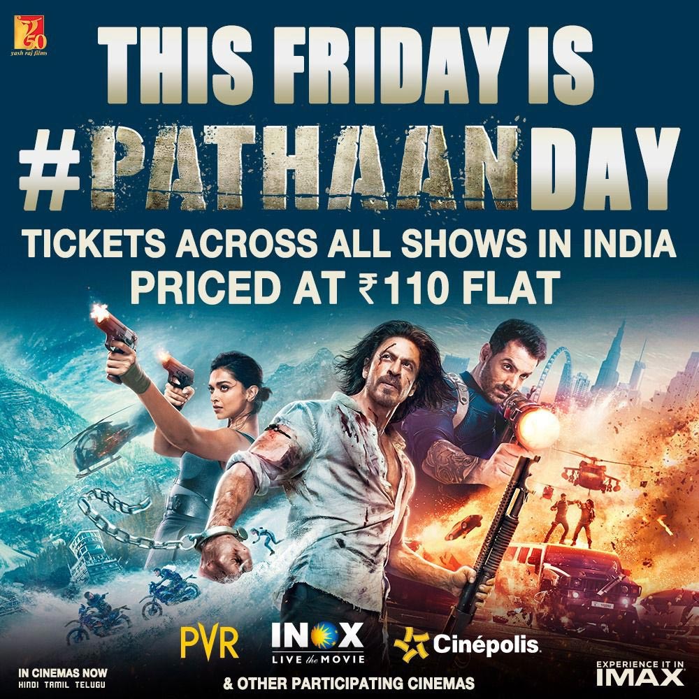 Low Ticket Prices For SRK Pathaan !!
