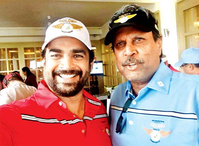 Madhavan and Kapil Dev