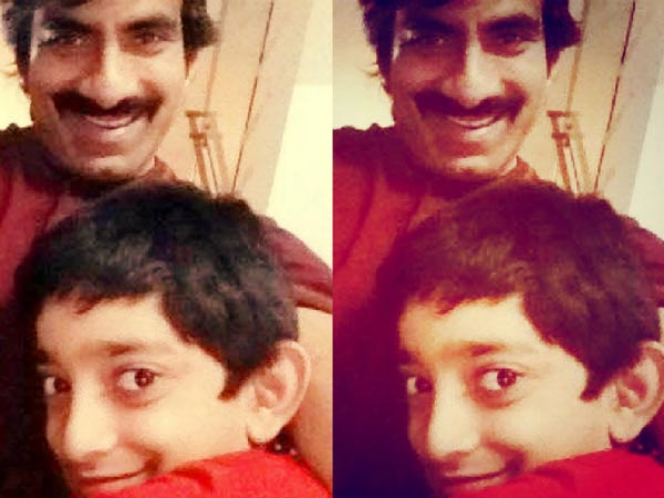 Mahadhan With Dad Raviteja 