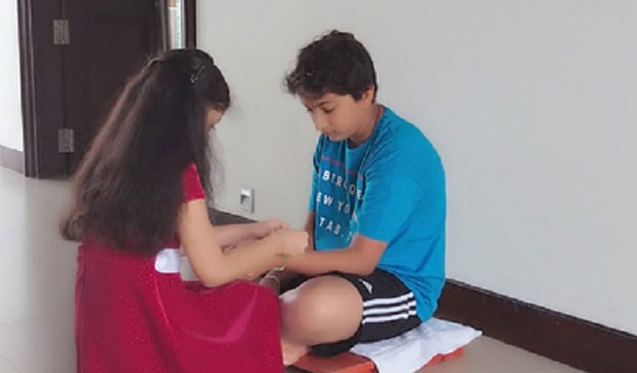 Mahesh Babu's Children Celebration of Rakhi Festival