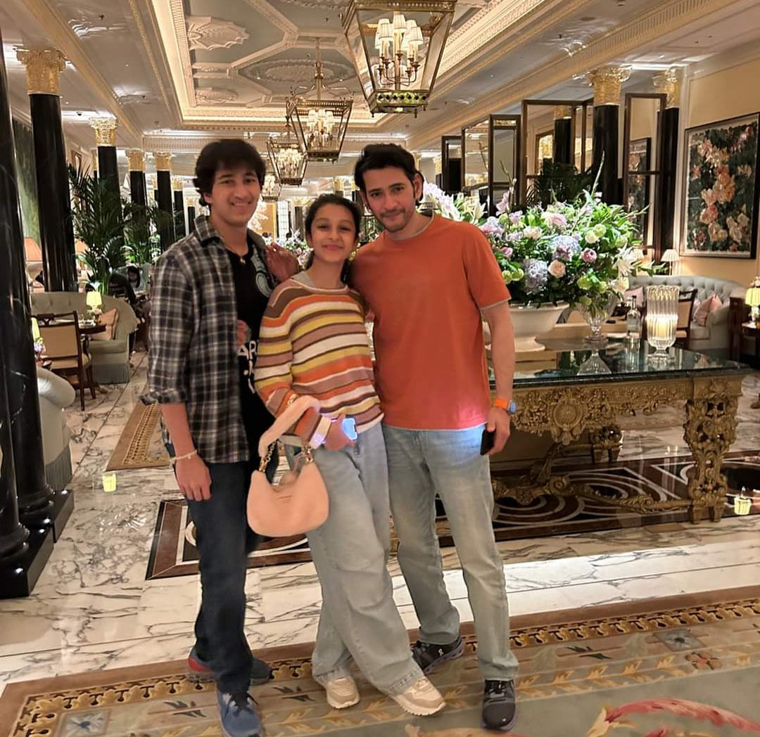 Mahesh memories from London with his children