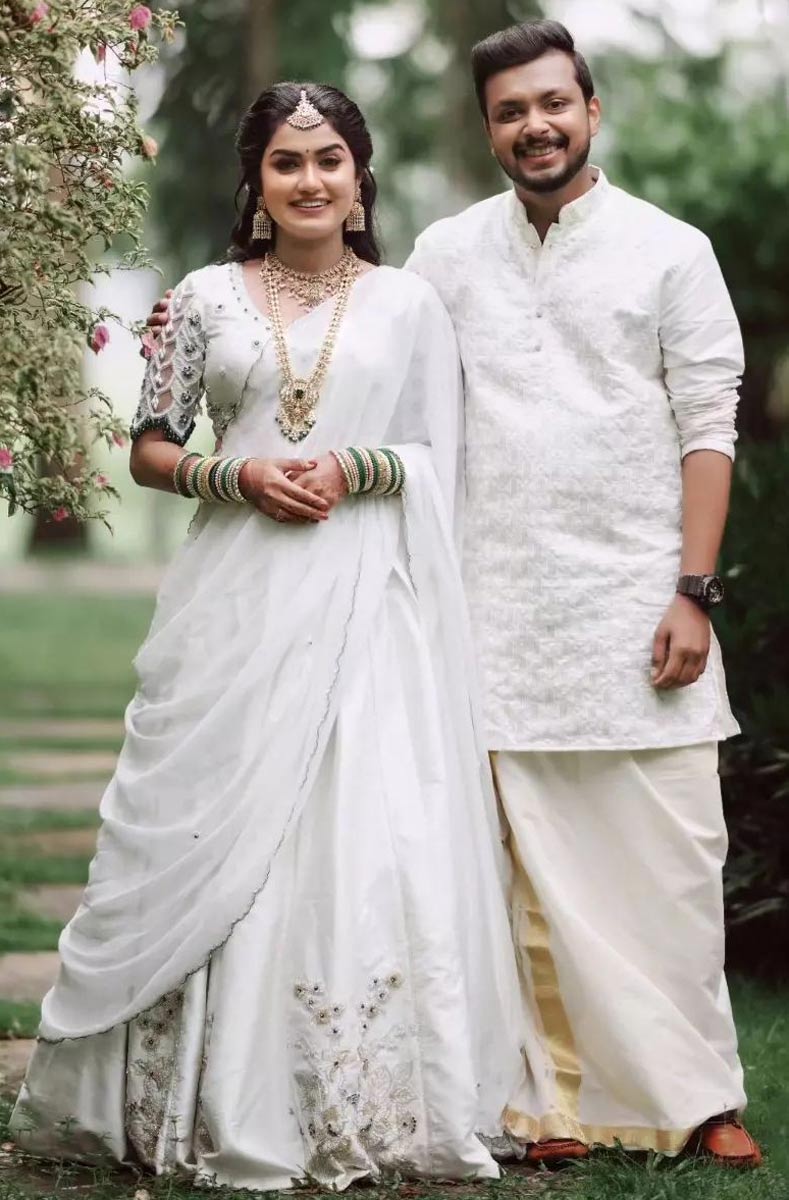  Malayalam Actress Haritha Nair Marries Editor Vinayak VS