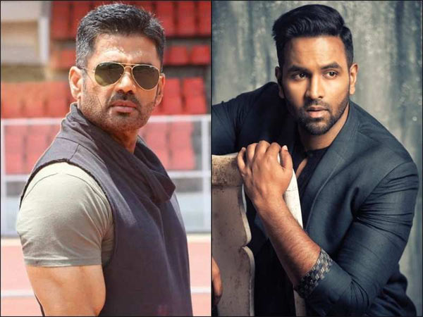 Manchu Vishnu and Suniel Shetty