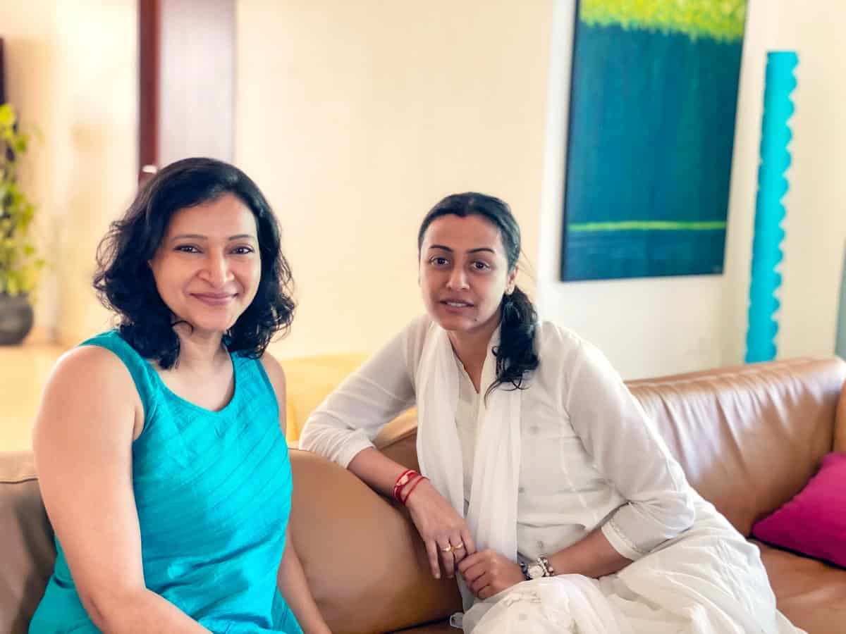 Manjula with Namrata