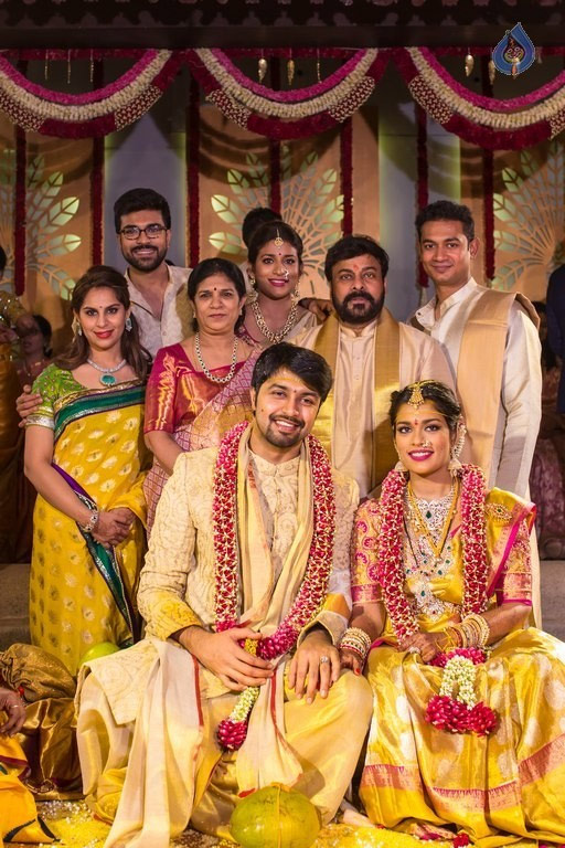 Mega Family's Pic at Srija's Marriage