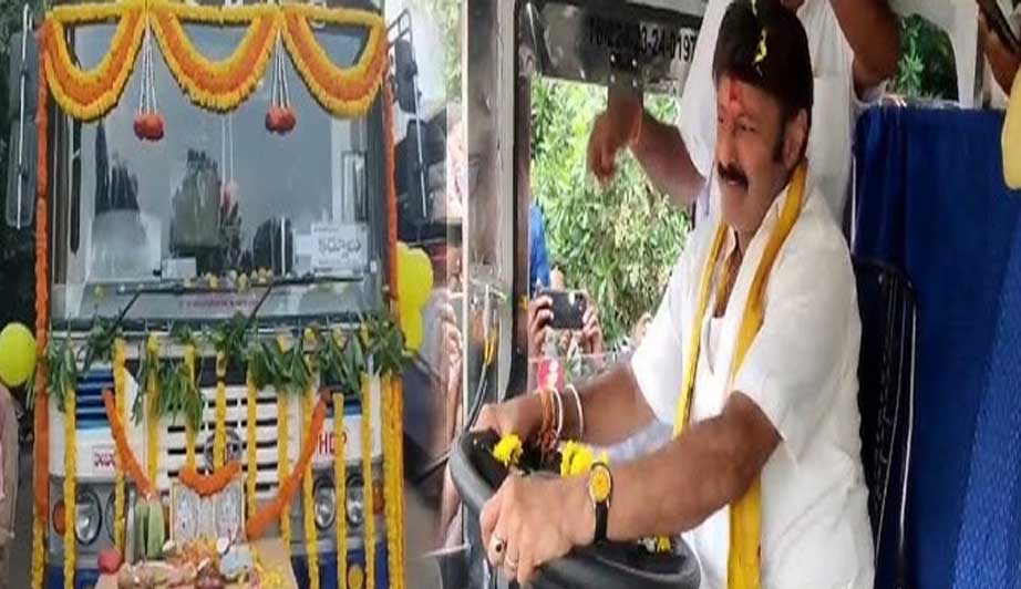MLA Balakrishna turns RTC Bus Driver