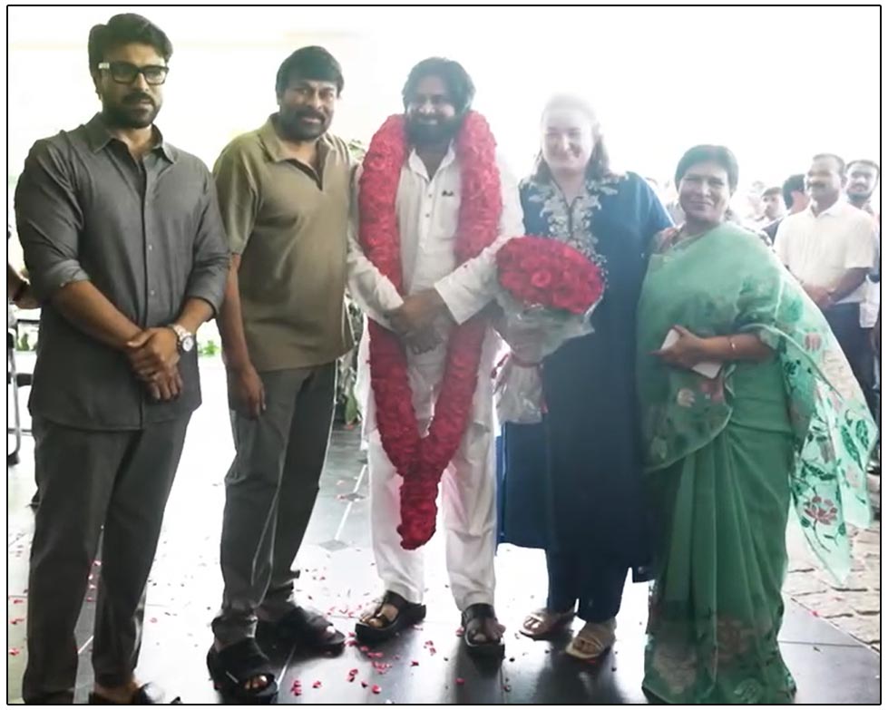 MLA Pawan Kalyan takes blessings of Chiranjeevi