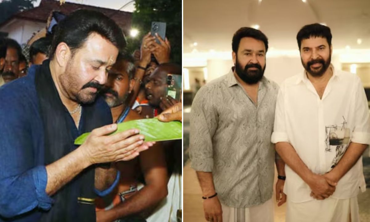Mohanlal prays for Mammootty at Sabarimala