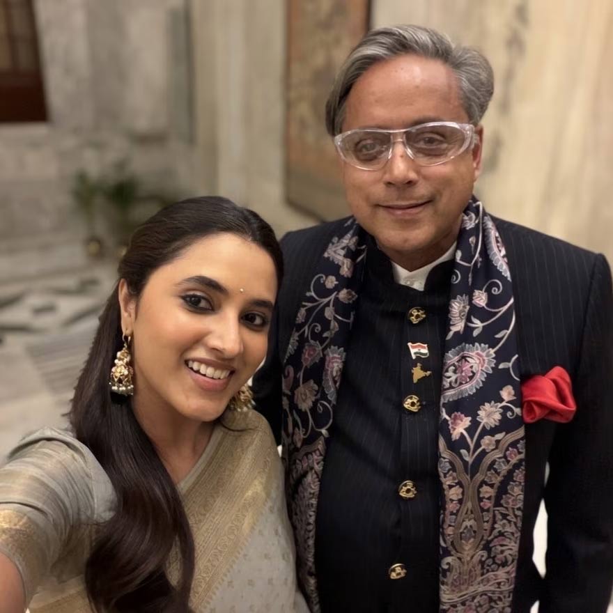 MP turns photographer for Priyanka Mohan