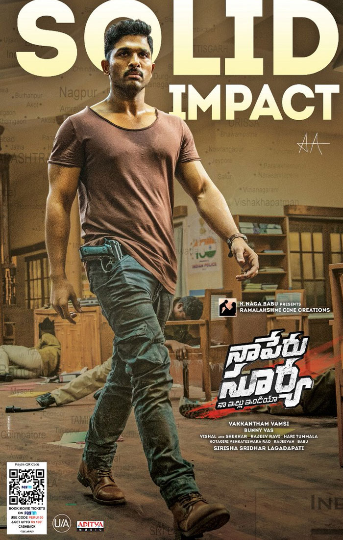 Naa Peru Surya 3 Days World Wide Collections