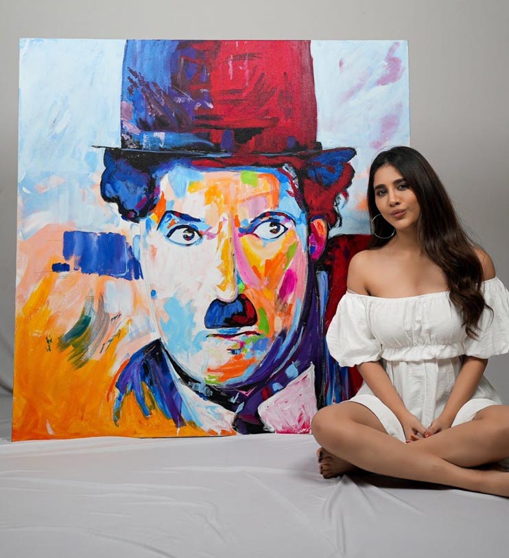 Nabha Natesh tribute to Charlie Chaplin