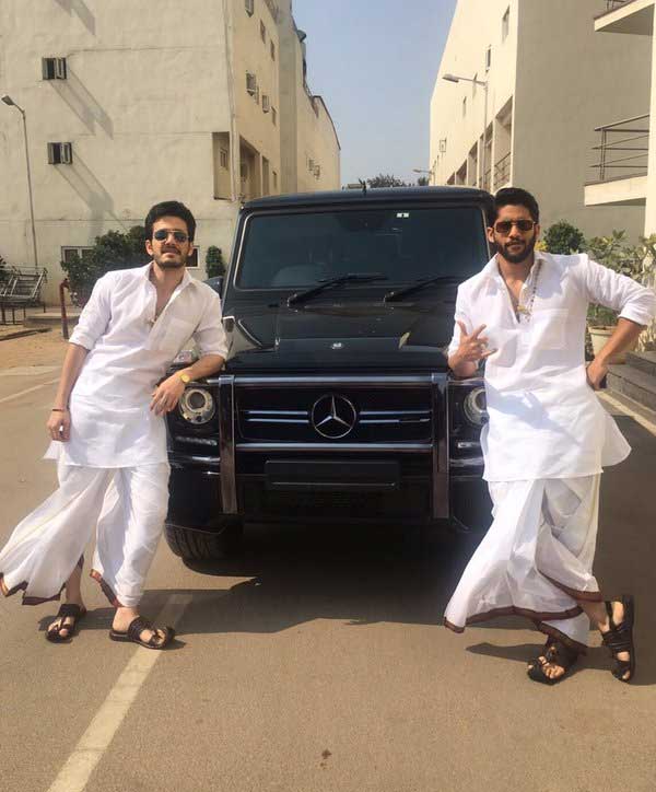 Naga Chaitanya and Akhil in Pancha Kattu