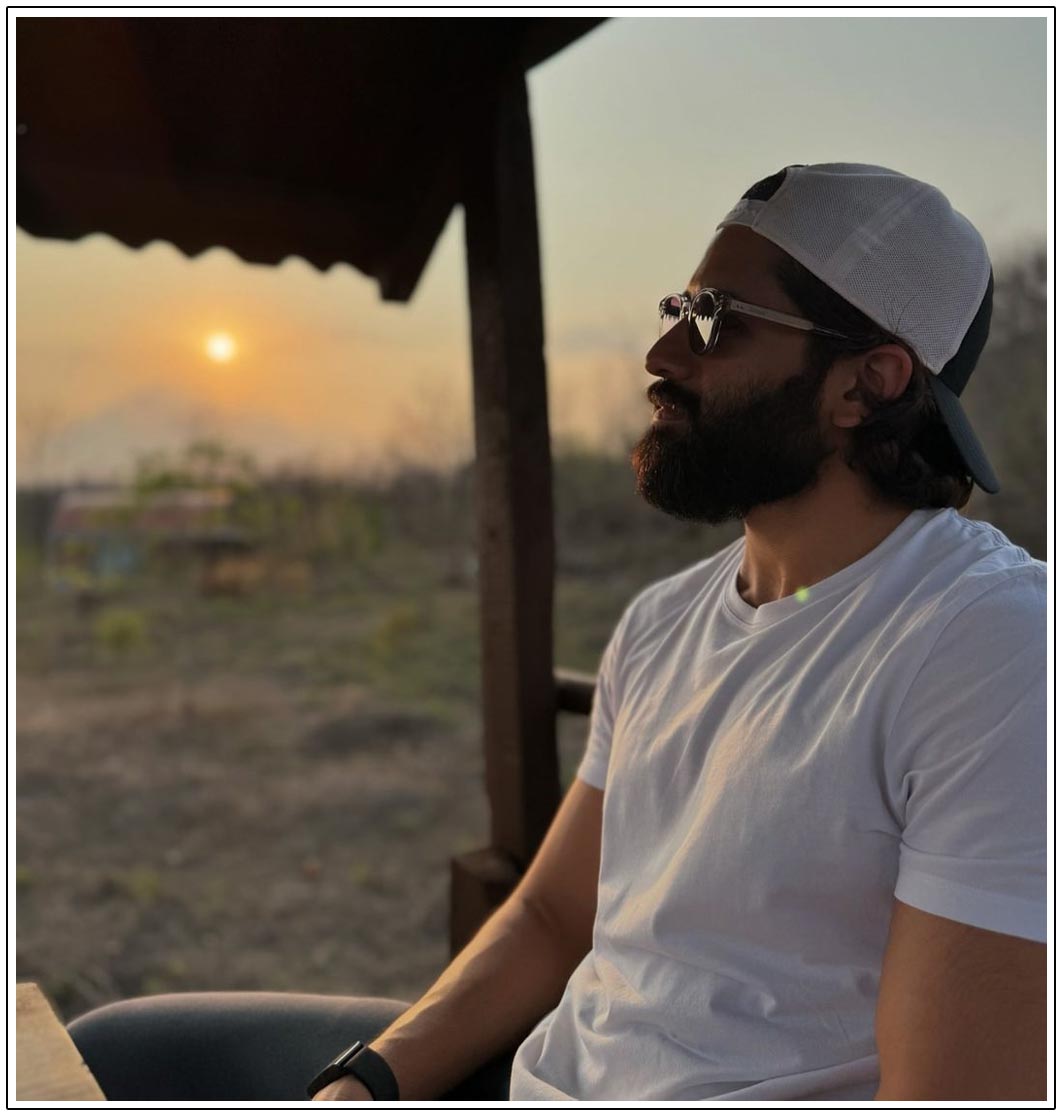  Naga Chaitanya enjoying the sunset