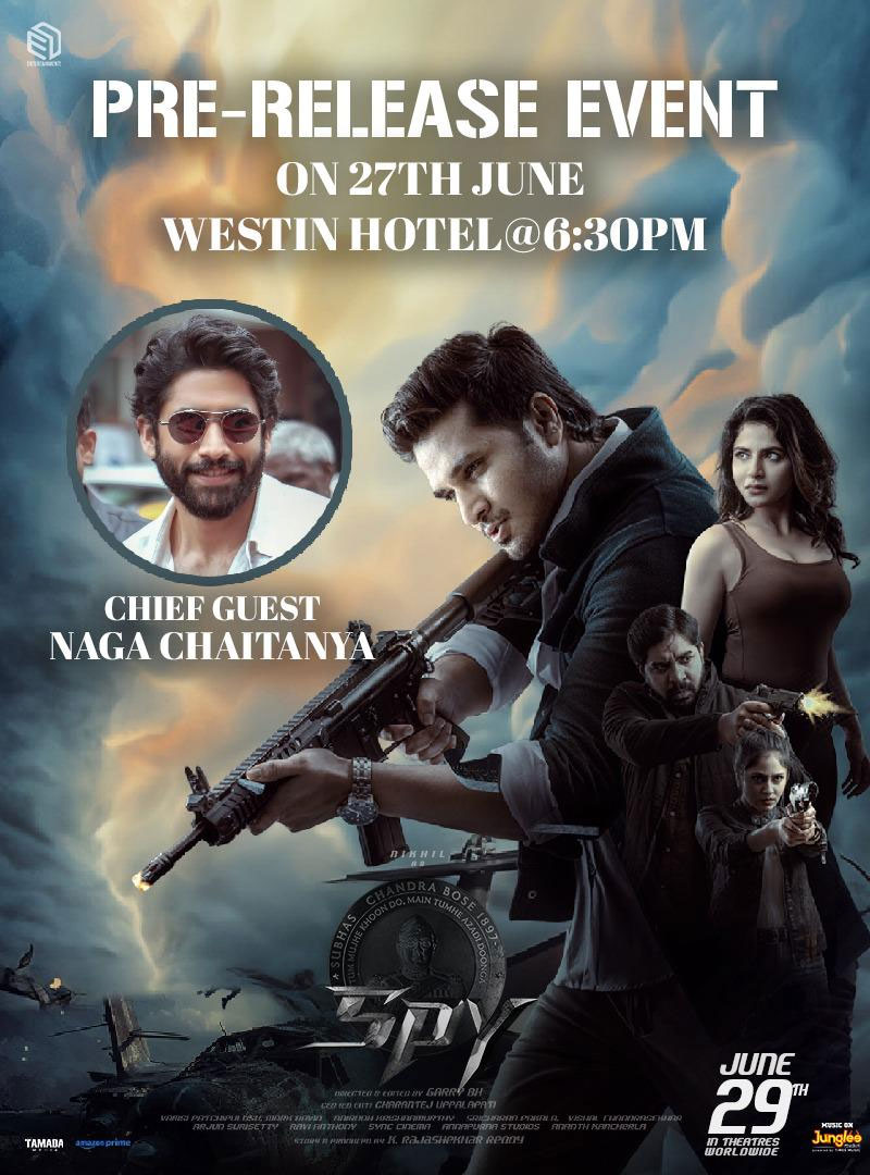 Naga Chaitanya for SPY pre release