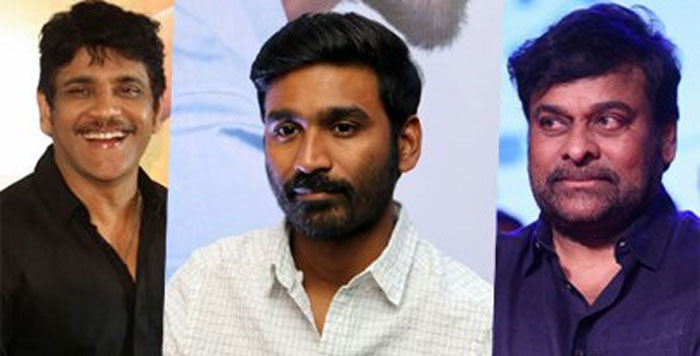 Nagarjuna, Dhanush and Chiranjeevi