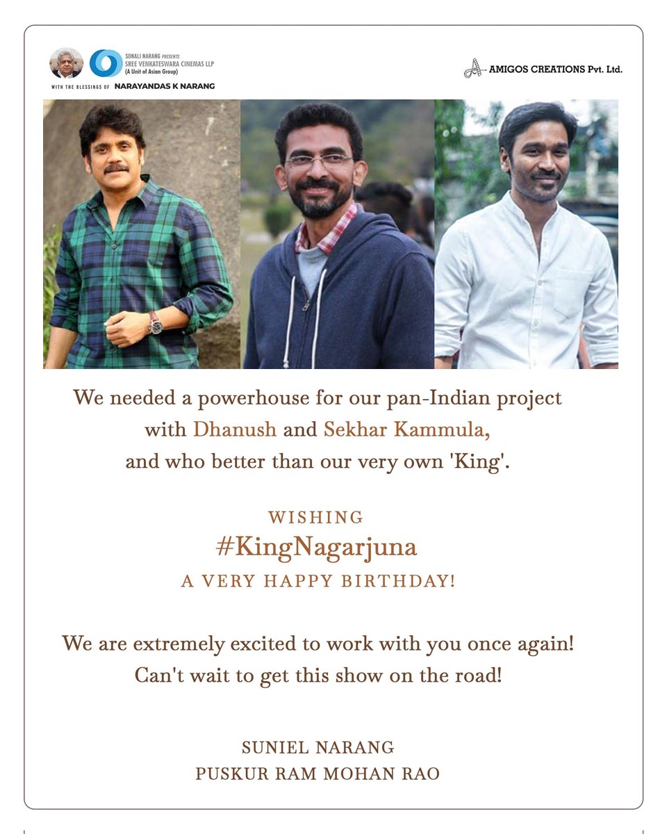Nagarjuna Joins Multi Starrer With Dhanush