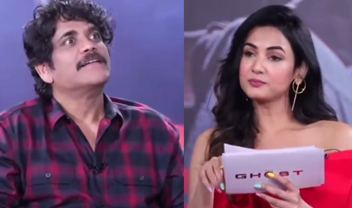 Nagarjuna teaching Sonal Chauhan Telugu