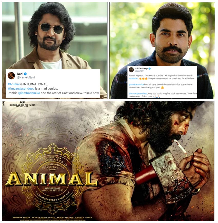 Nani and SS Karthikeya praise Animal
