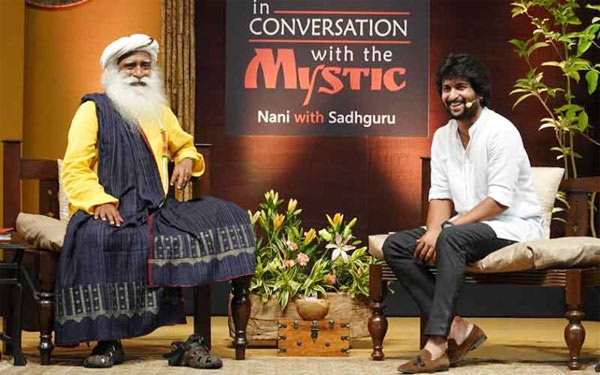 Nani with Sadhguru