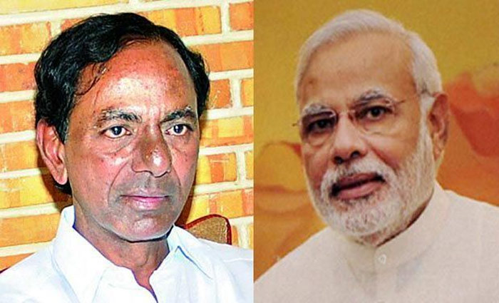 narendra modi with KCR