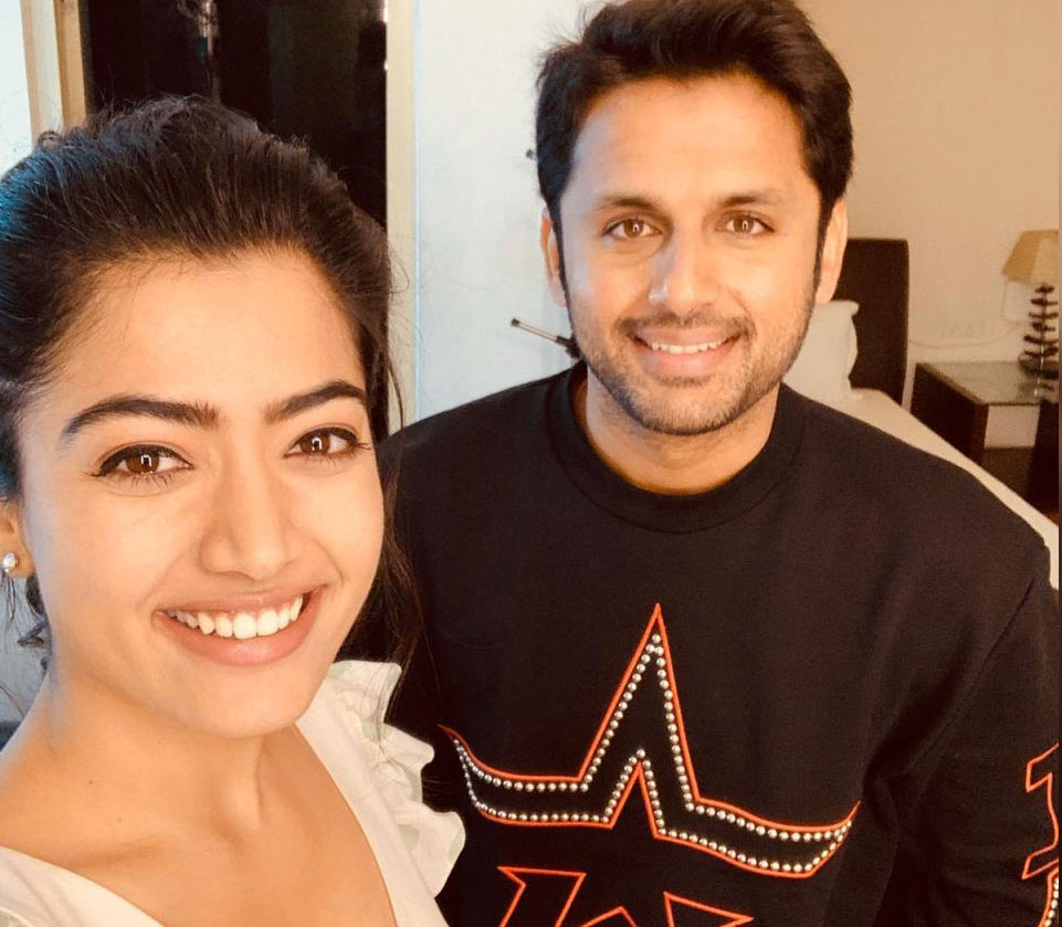 Nithiin and Rashmika 