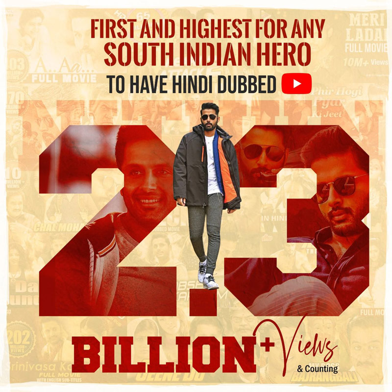 Nithiin Hindi Dubbed Films Cross 2.3 Billion Views On YouTube, First And Highest For Any South Star