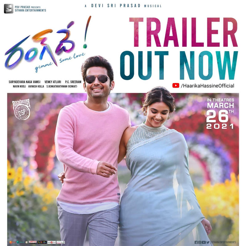 Nithiin Rang De Trailer