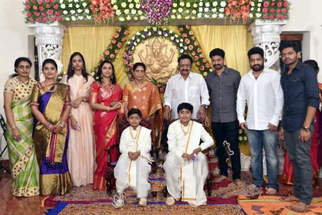 NTR's Blessings to Janakiram's Son at Dhoti Function