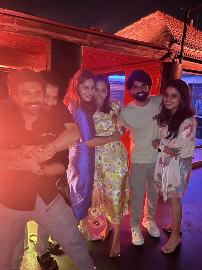 NTR celebrates Ram Charan's birthday in style
