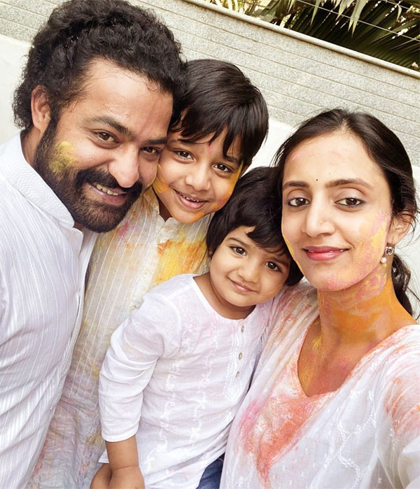 NTR Holi Celebration With Family