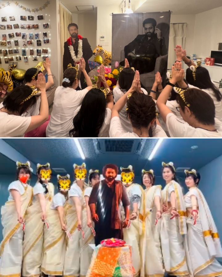 NTR Japanese female fans celebrate in style