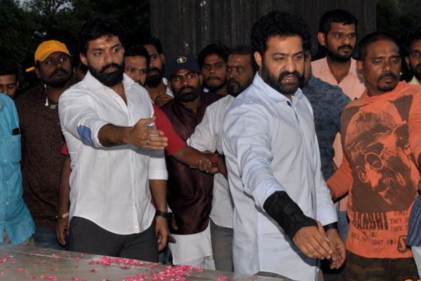 NTR Kalyan Ram At NTR Ghat