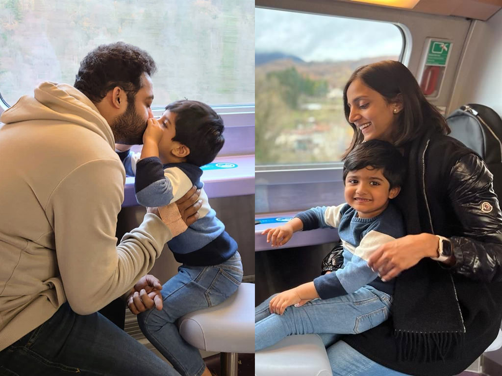 NTR's snaps with wife and children go viral