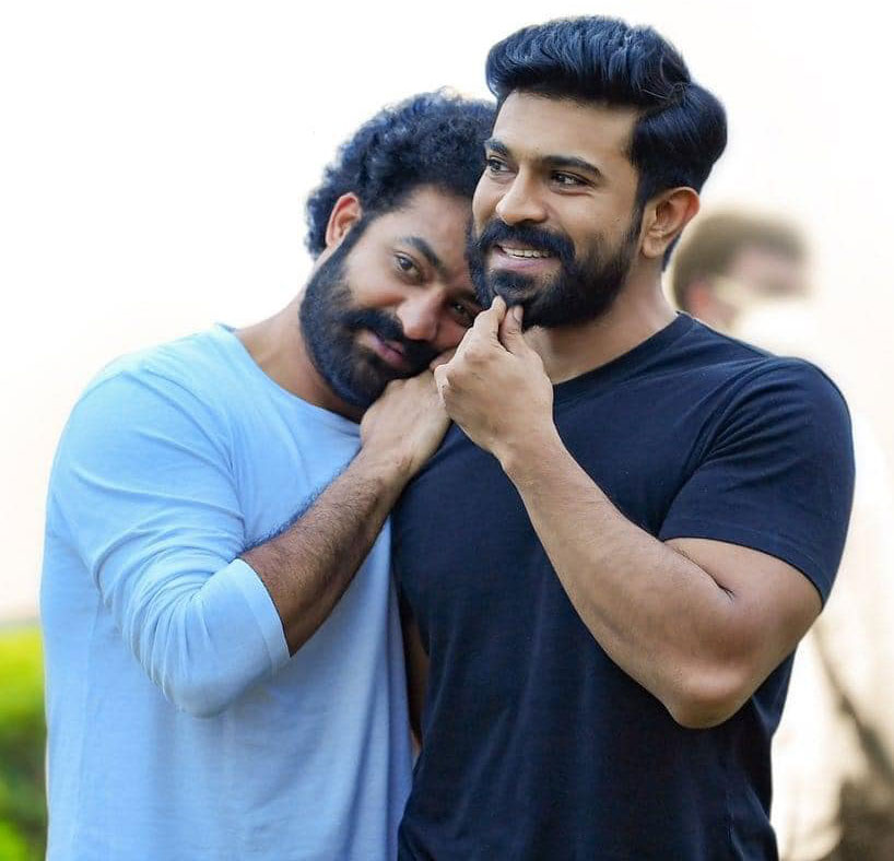 NTR surprises Ram Charan for RRR