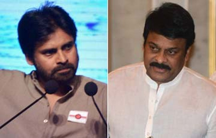 Pawan Kalyan and Chiranjeevi