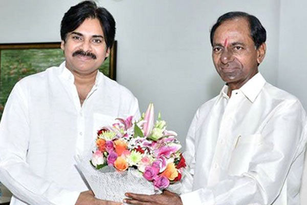 Pawan Kalyan and KCR