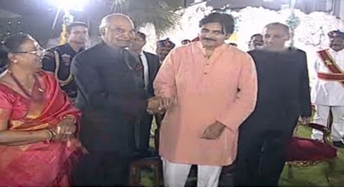 Pawan Kalyan at Governor Party